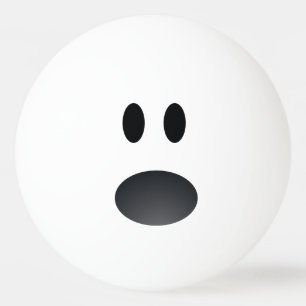Balle De Ping Pong Boule de ping-pong visage choqué