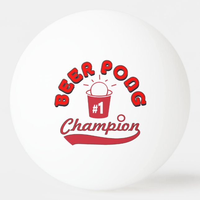 Balle De Ping Pong Boule officielle de ligue (Devant)