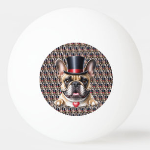 Balle De Ping Pong Bouledogue français cylindre French Bulldog