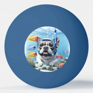 Balle De Ping Pong Bouledogue français en vacances Bouledogue Françai