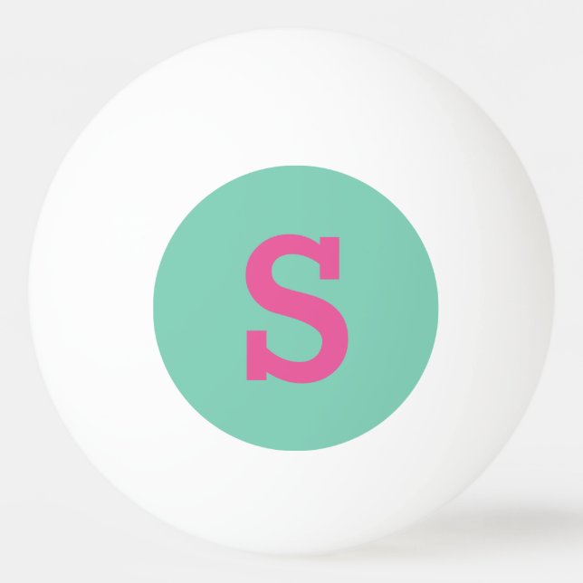 Balle De Ping Pong Boules de ping-pong initiales personnalisées (Devant)