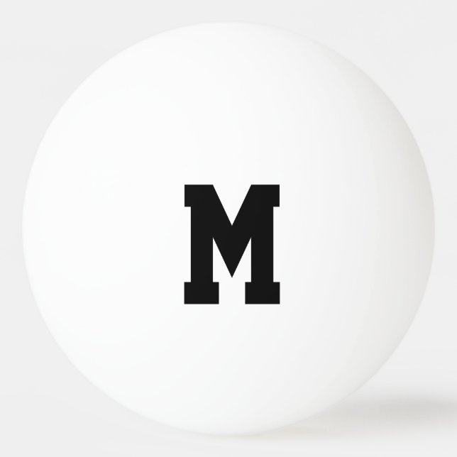 Balle De Ping Pong Boules de ping-pong monogramme personnalisées (Devant)