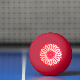 BALLE DE PING PONG CADEAU FLEUR MODERNE COLORÉ POUR FILLE SOEUR MAMAN