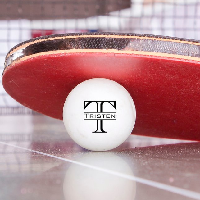 Balle De Ping Pong Cadeau Monogramme (Créateur téléchargé)