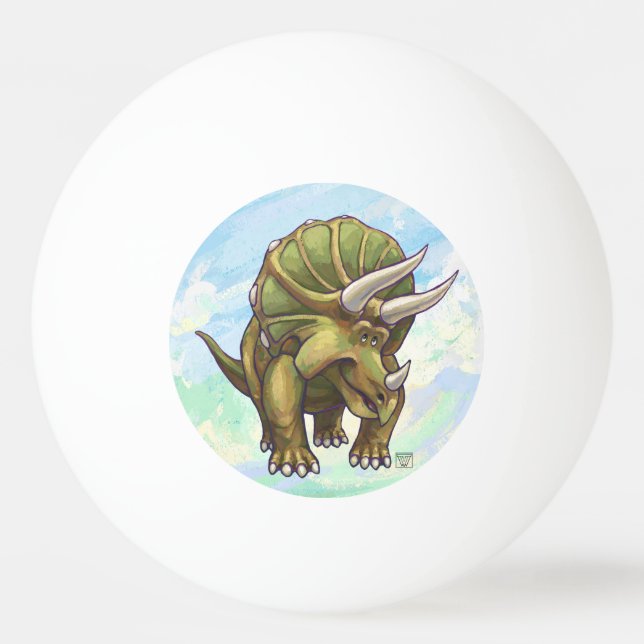 Balle De Ping Pong Cadeaux et accessoires de Triceratops (Dos)