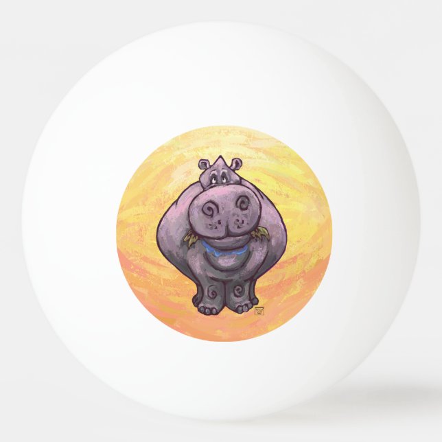 Balle De Ping Pong Cadeaux et accessoires Hippopotamus (Dos)
