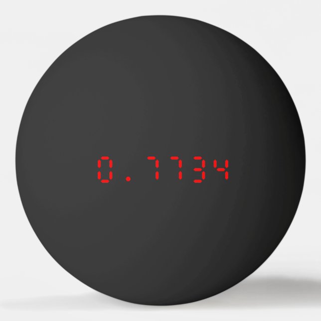 Balle De Ping Pong Calculatrice LED Bonjour | 0,7734 (Devant)