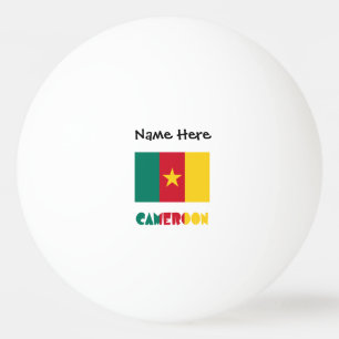 Balle De Ping Pong Cameroun et Drapeau Camerounais Personnalisés