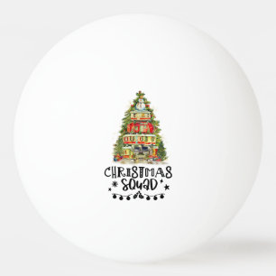Balle De Ping Pong Camion rouge avec sapin de Noël pour joueur de pin