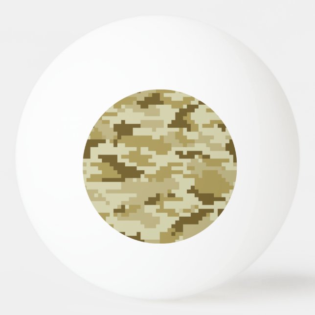 Balle De Ping Pong Camouflage 8 bits pour désert numérique / Camo (Devant)