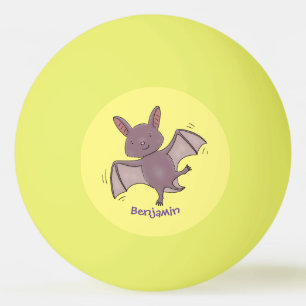 Balle De Ping Pong Caricature de vol de chauve-souris