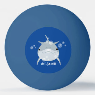 Balle De Ping Pong Caricature joli dauphin kawaii kawaii