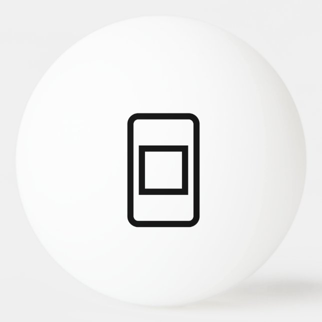 Balle De Ping Pong Carte Zener | Carré creux (Devant)