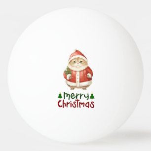 Balle De Ping Pong Cat Christmas thème pour Amoureux des animaux