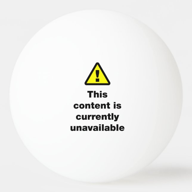 Balle De Ping Pong ⚠ Ce Contenu N'Est Actuellement Pas Disponible (Devant)