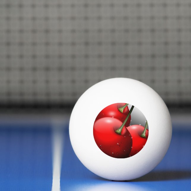 Balle De Ping Pong Cerises avec gouttes de ragoût (Filet)