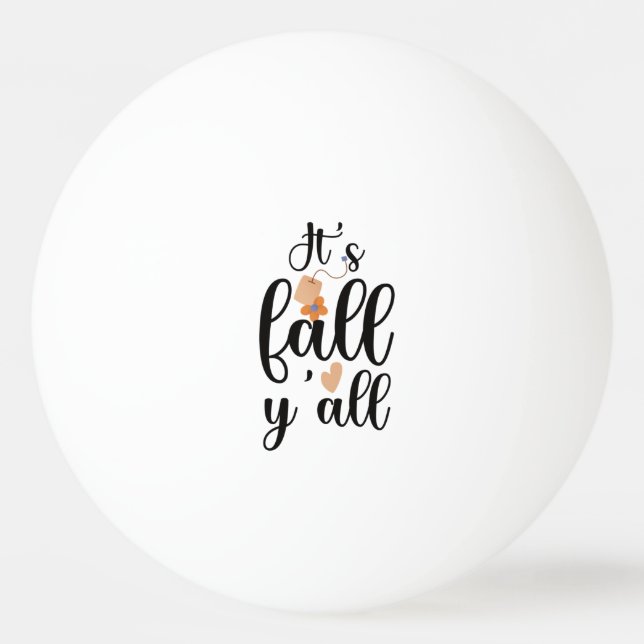Balle De Ping Pong C'est le sac à thé mignon de l'automne. (Devant)