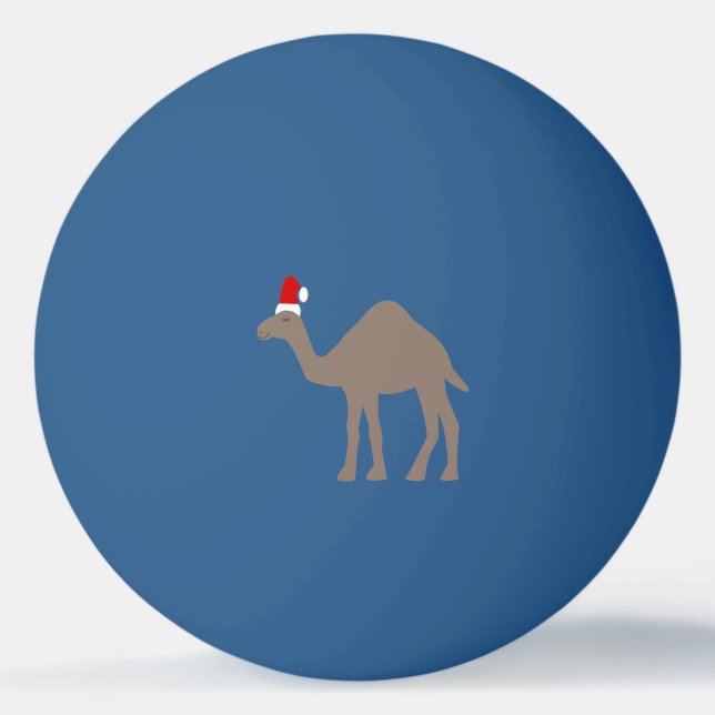 Balle De Ping Pong Chameau de Noël mignon (Devant)