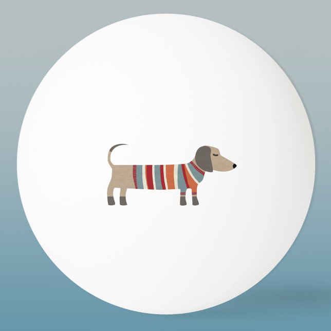 Balle De Ping Pong Chien de saucisse Dachshund (Fun Dachshund Wiener Sausage Dog ping pong ball)