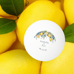 Balle De Ping Pong Citron Amalfi Citrus Cadeau de Mariage Personnalis