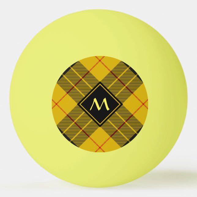 Balle De Ping Pong Clan Macleod de Lewis Tartan (Devant)