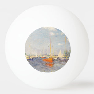 Balle De Ping Pong Claude Monet. Bateaux rouges, Argenteuil