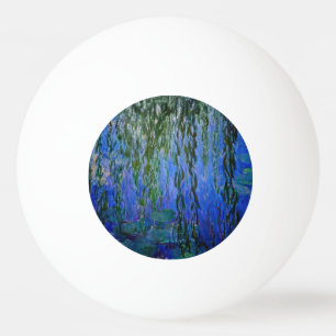 Balle De Ping Pong Claude Monet - Nymphéas avec saule pleureur