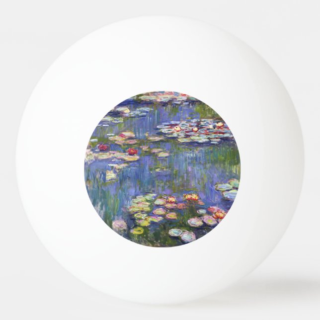 Balle De Ping Pong Claude Monet - Nymphéas / Nymphéas (Devant)
