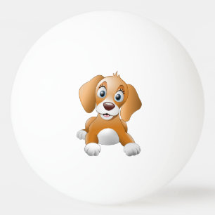 Balle De Ping Pong Clipart Brown de chien