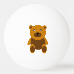 Balle De Ping Pong Clipart Brown de nounours