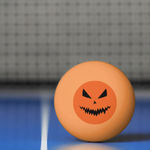 Balle De Ping Pong Cool effrayant Jack O'Lantern Halloween noir orang