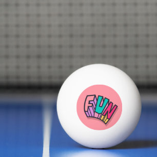 Balle De Ping Pong Cool élégant "Fun" Gras Couleurs Les Sports tendan
