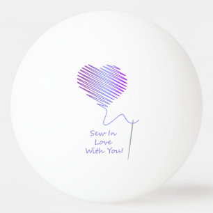 Balle De Ping Pong Coudre en amour avec toi