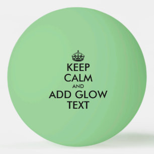 Balle De Ping Pong Couleur dans l'obscurité Garder le calme ping-pong