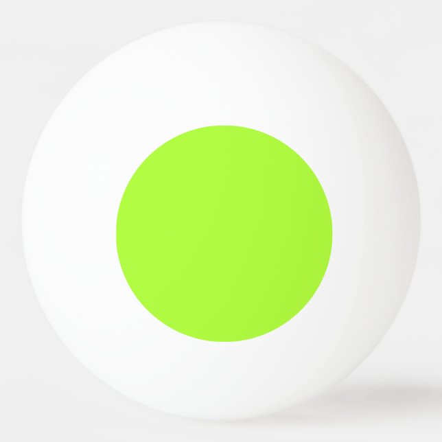 Balle De Ping Pong couleur vert jaune (Dos)