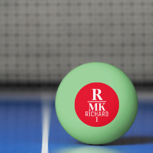 Balle De Ping Pong Couleurs personnalisées du logo rouge