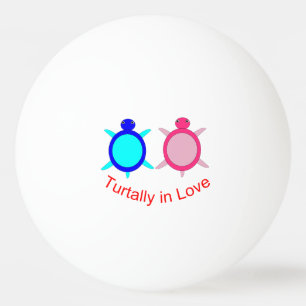 Balle De Ping Pong Couple de tortue mignonne