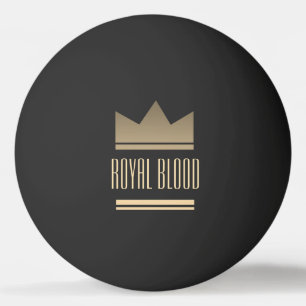 Balle De Ping Pong Couronne noire et roi d'or