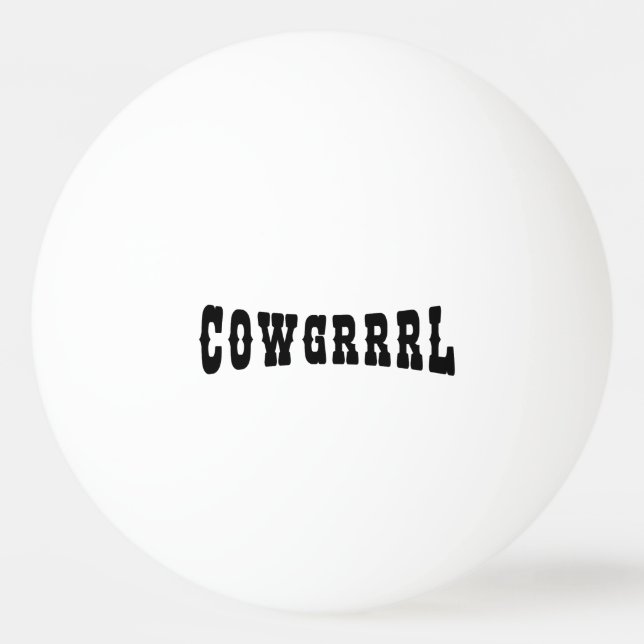 BALLE DE PING PONG COWGRRRL (Devant)