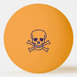 Balle De Ping Pong Crâne n Os jaune brillant 1 étoile ping pong bal