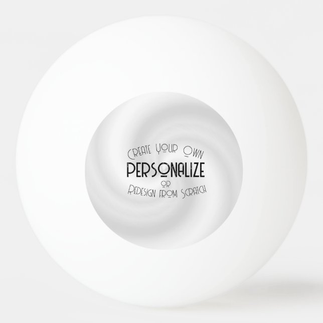 Balle De Ping Pong Créez Votre Propre Design Sur Mesure (Devant)