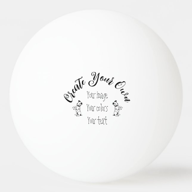 Balle De Ping Pong Créez votre propre personnalisation (Devant)
