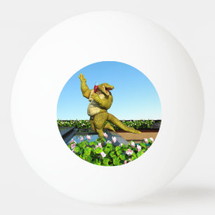 Balle De Ping Pong Crocodile drôle Champagne Fête Piscine Art