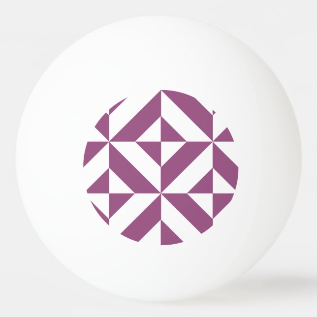 Balle De Ping Pong Cube Déco géométrique violet chaud (Devant)