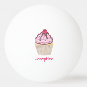 Balle De Ping Pong Cupcakes au Berry Rose