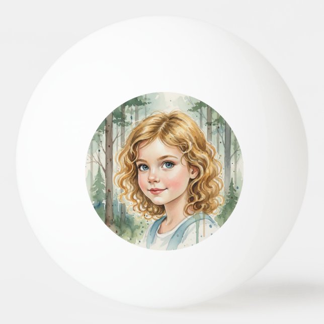 Balle De Ping Pong Custom girls Face Funny  Party Personalized  (Devant)