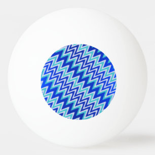 Balle De Ping Pong Cute aqua bleu zigzag rayures porte-monnaie iPhone