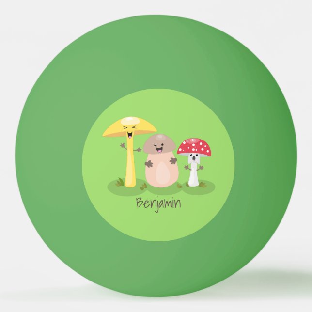 Balle De Ping Pong Cute kawaii champignon champignon toadstool (Devant)