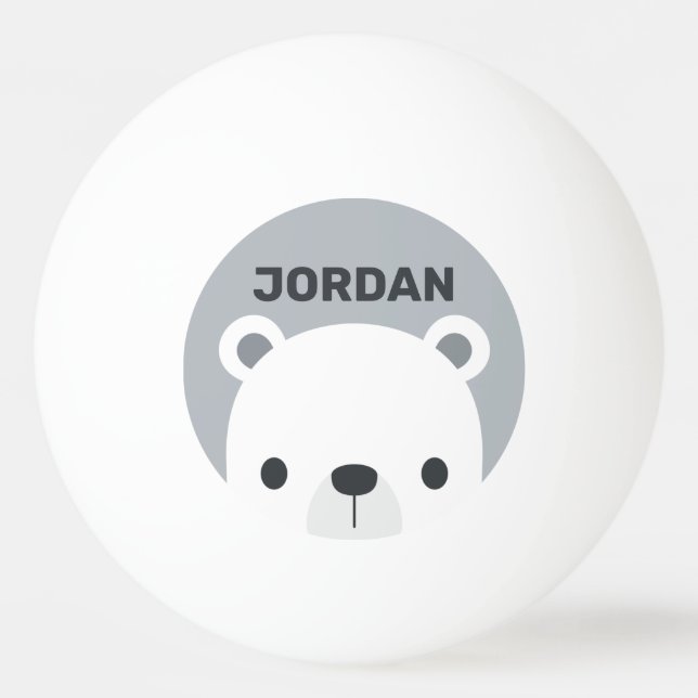 Balle De Ping Pong Cute Little Polar Bear (Devant)