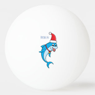 Balle De Ping Pong Dauphin mignon avec dessin animé du chapeau du Pèr